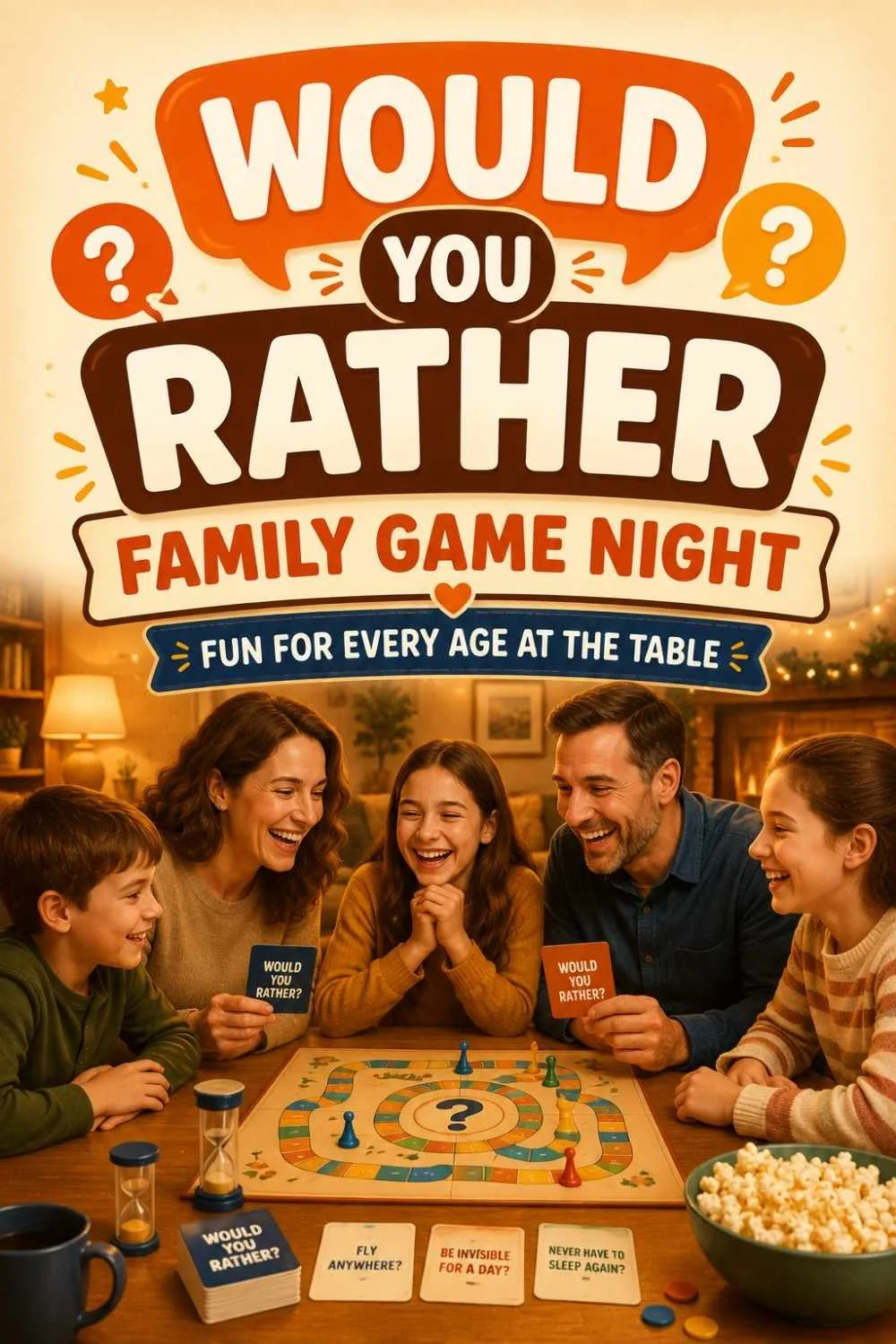 75+ Would You Rather Questions for Family Game Night (Everyone Plays)
