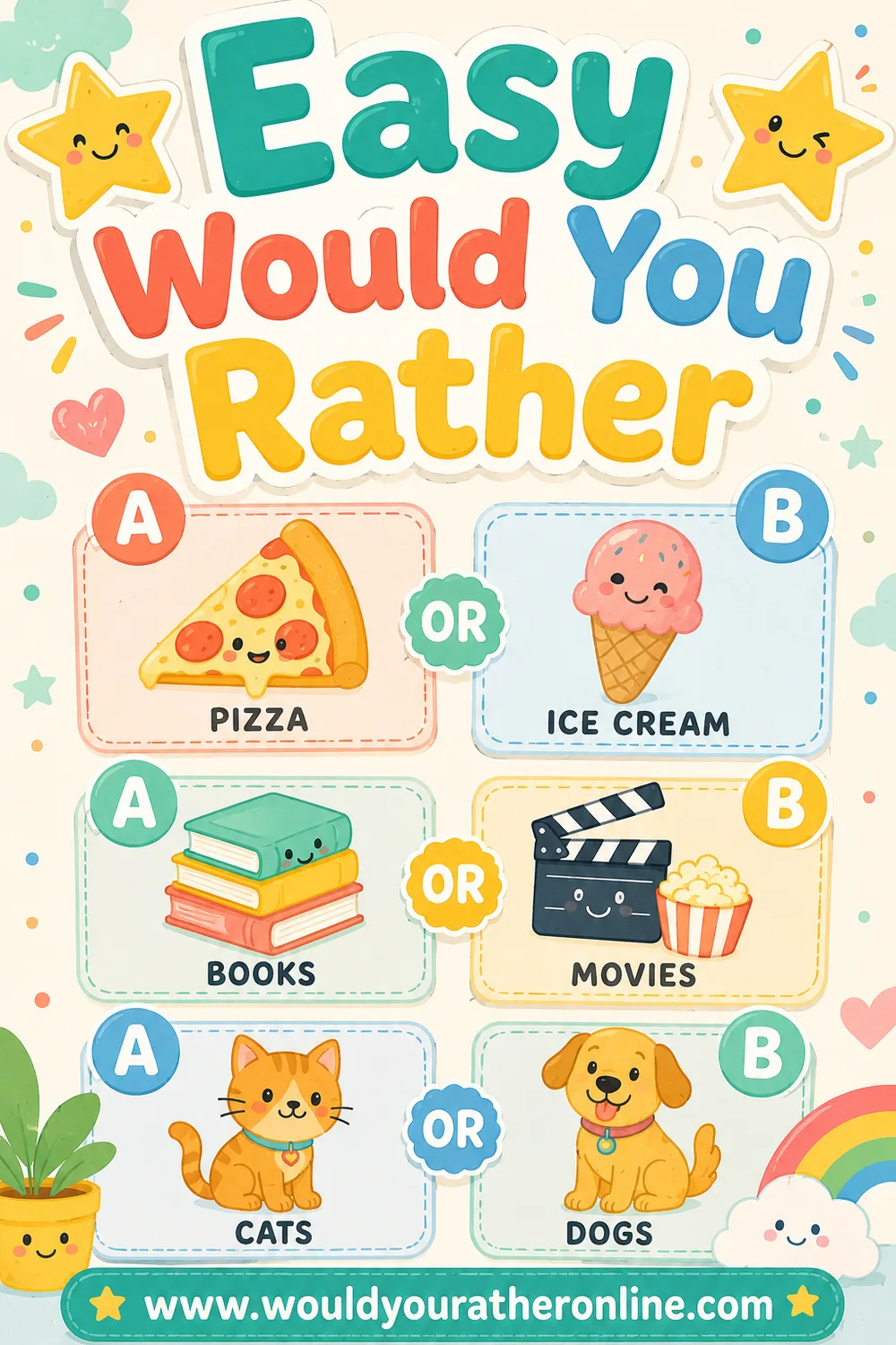 100+ Easy Would You Rather Questions (Quick, Simple & Fun for Everyone)