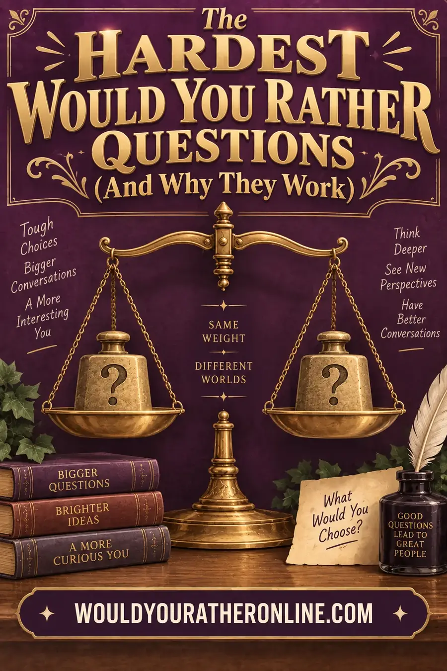 The Hardest Would You Rather Questions (And Why They Work)