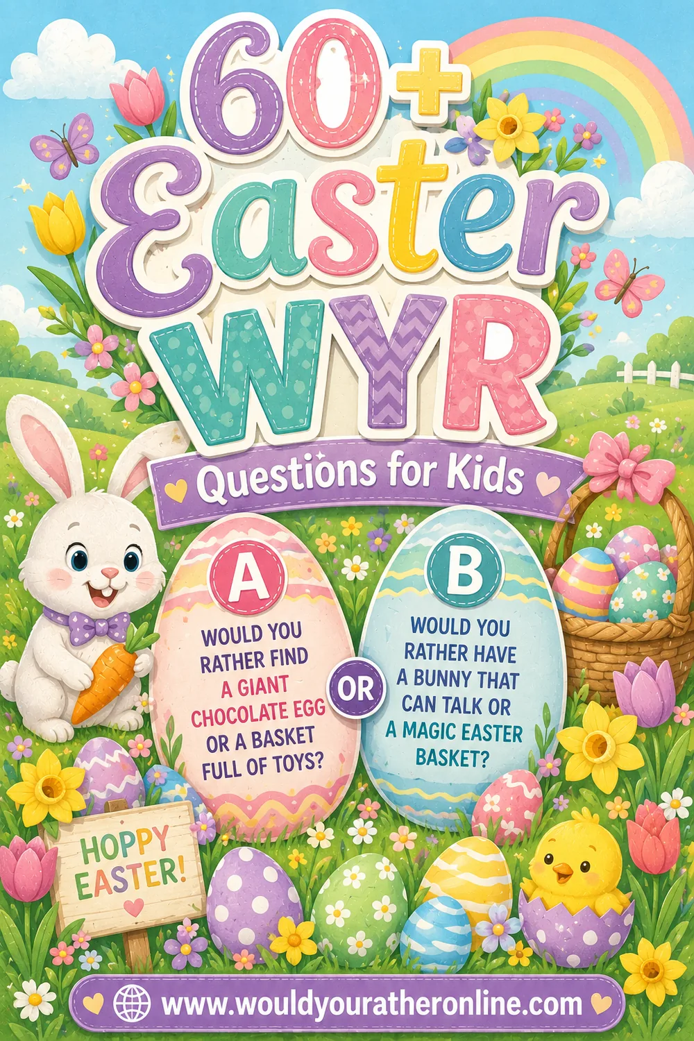 60+ Easter Would You Rather Questions for Kids