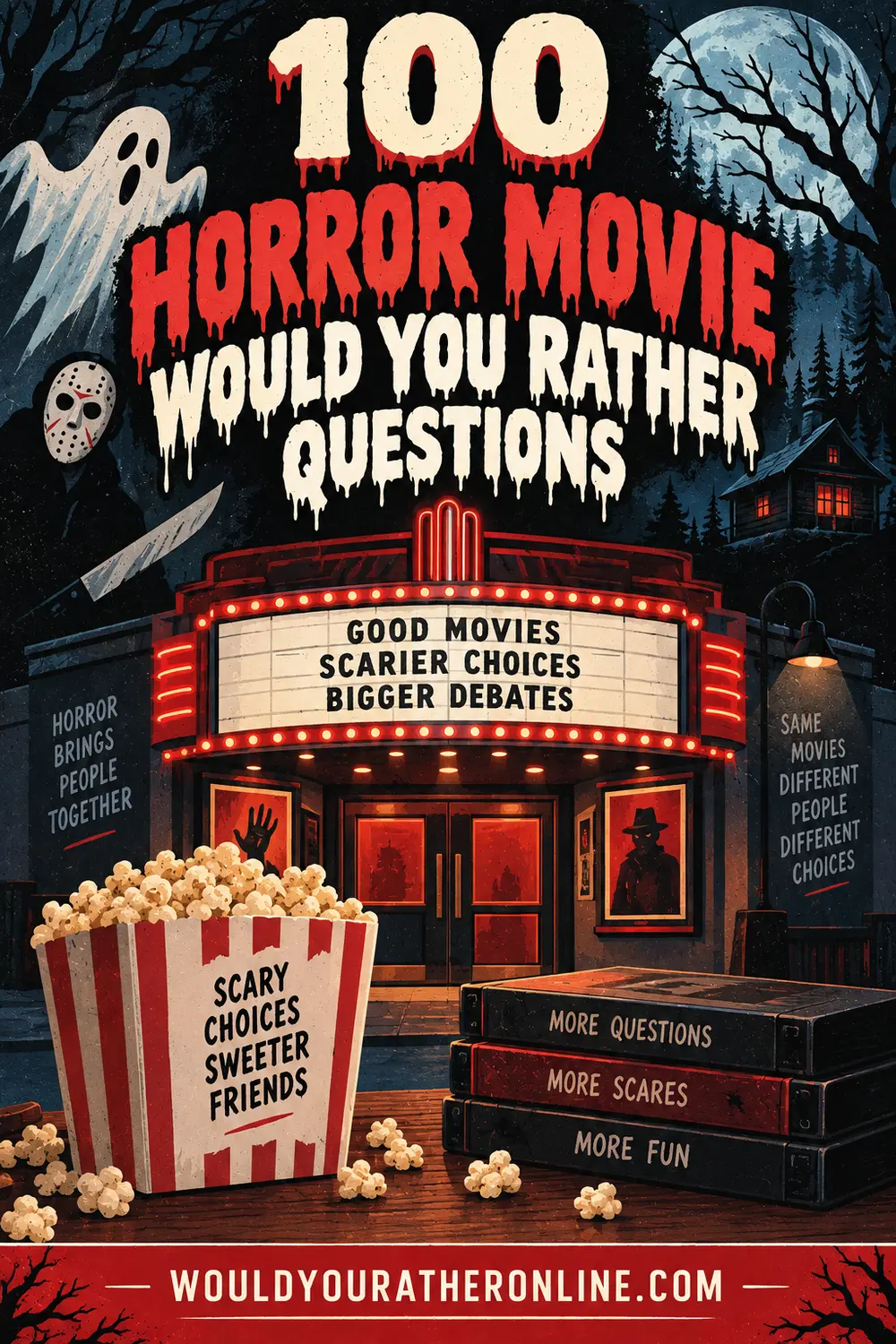 100 Horror Movie Would You Rather Questions (Slashers, Ghosts & Final Girls)
