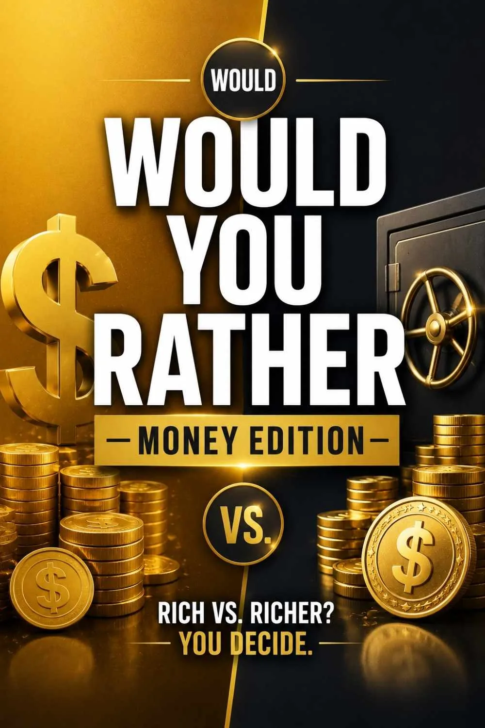 75+ Would You Rather Questions: Money Edition (What Would You Actually Do?)