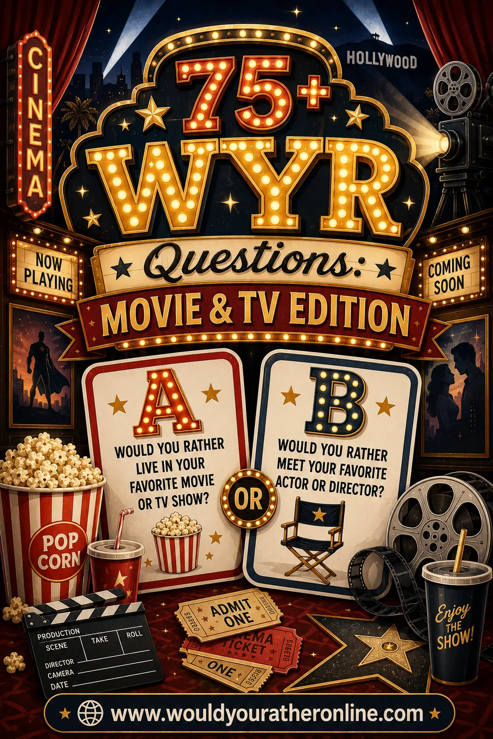 75+ Would You Rather Questions: Movie & TV Edition