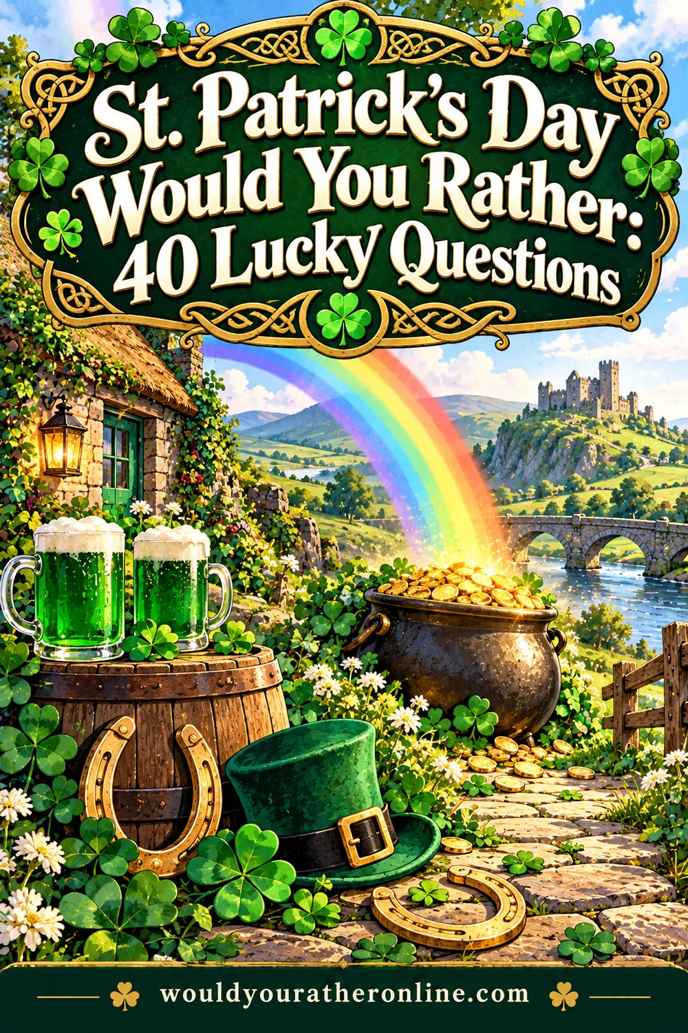 St. Patrick's Day Would You Rather: 40 Lucky Questions