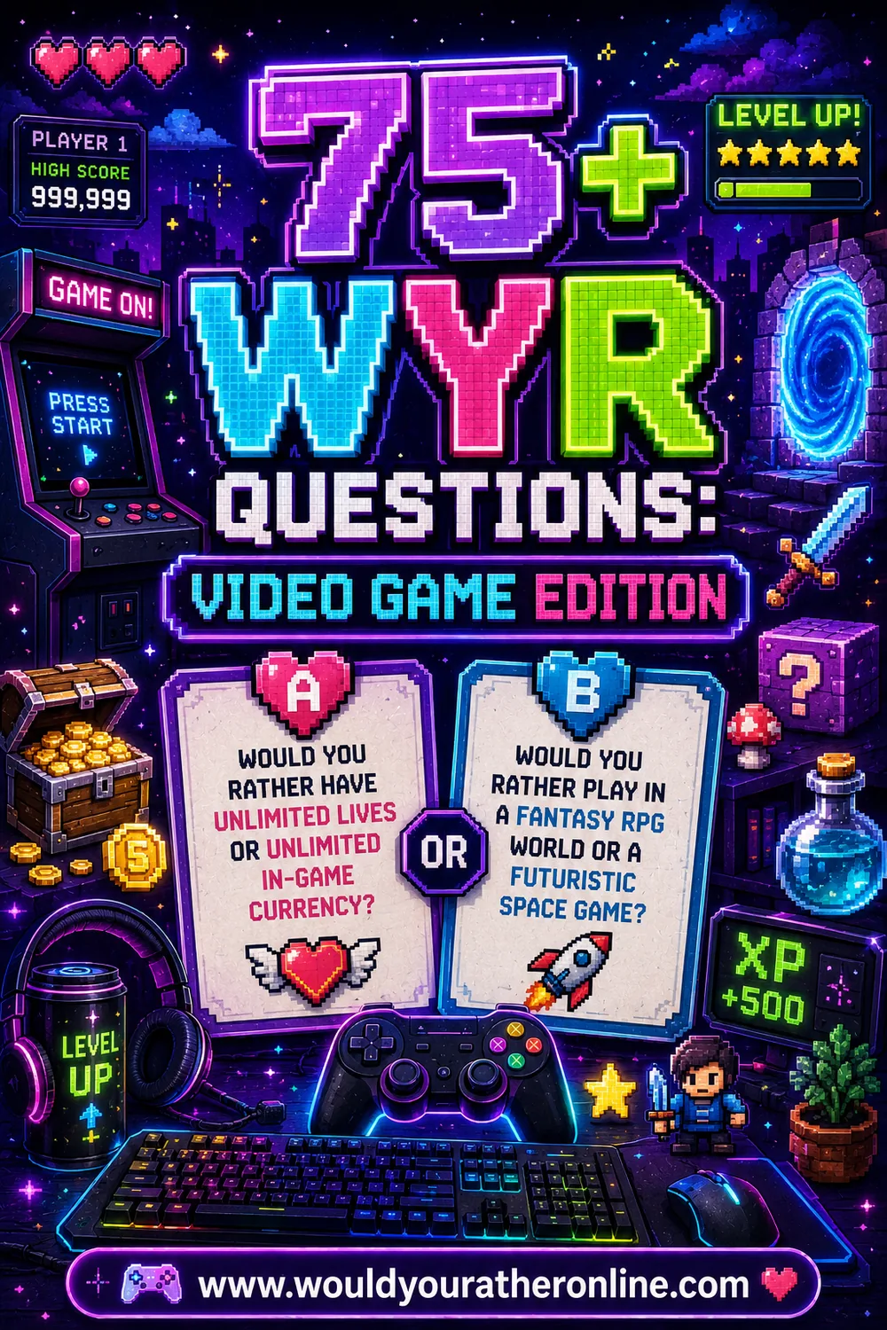 75+ Would You Rather Questions: Video Game Edition